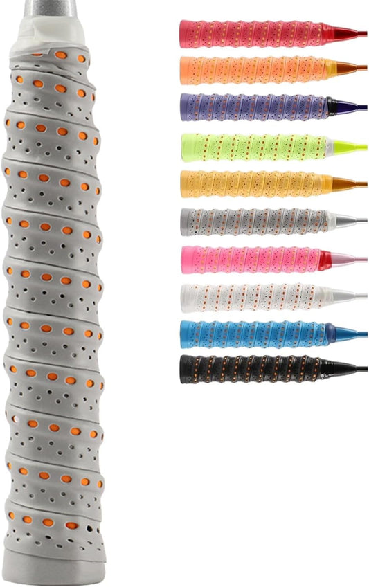 5PCS Tennis Racket Grip Tape, Racket Overgrip Tape That Stays Dry & Absorbs Sweat with Velvety Comfort. for V1188-ZC-LHJ-610