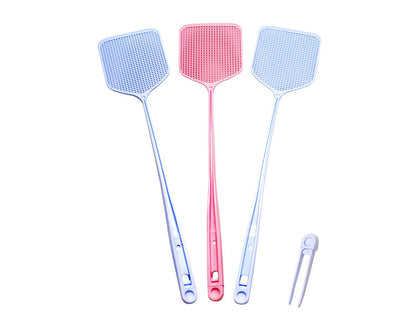 Plastic Fly Swatter with Tweezers, Bugs Whisk and Fly Killer with Pincers (3) V1188-ZC-LHJ-638