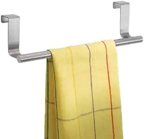 Stainless Steel Over The Cabinet Dish and Hand Towel Bar Holder Over Kitchen Drawer Door Towel Rack Hook V1188-ZC-LHJ-898