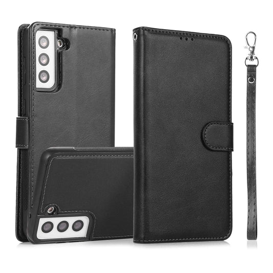 Compatible with Samsung S22 Magnetic Wallet Case Black V1188-ZX-624-00121