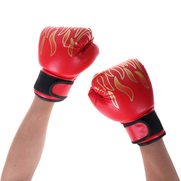 Boxing Gloves for Children Youth Kickboxing Sparring Training Red One Size V1188-ZX-Y1011-00316-2
