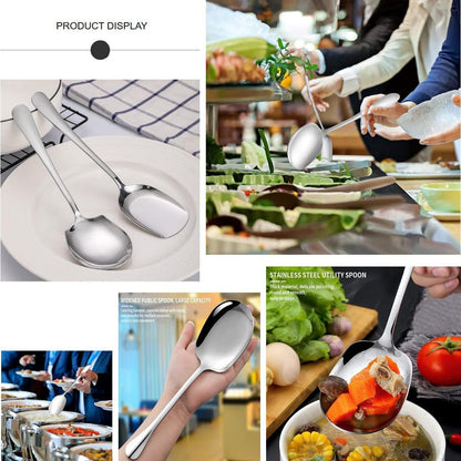 Stainless Steel Serving Spoon for Hotel Restaurant Kitchen Large Size V1188-ZX-Y101361