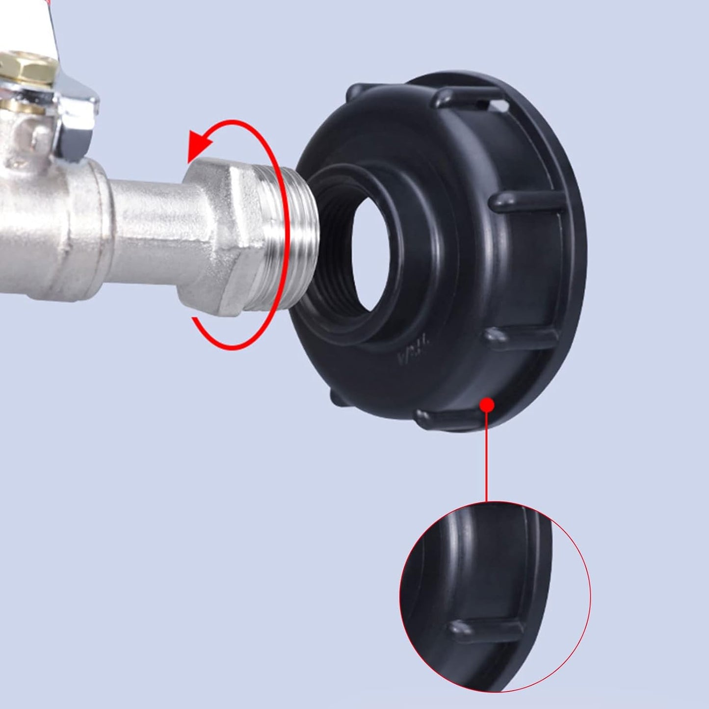 IBC Faucet Connector S60X6 1000L Tank Faucet with 1/2\ V1188-ZX-Y102099