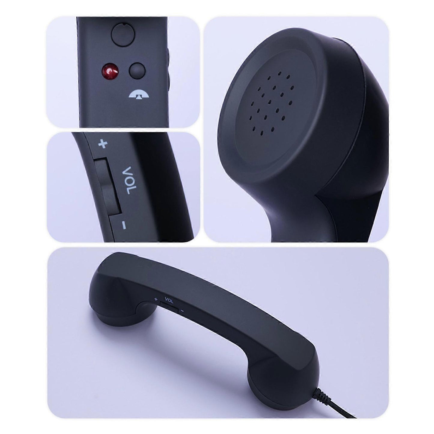 USB-C Retro Telephone Handset for Mobile Phones, Plug \u0026 Play, Radiation Protection, Compatible with V1188-ZX-Y1122-00565-2