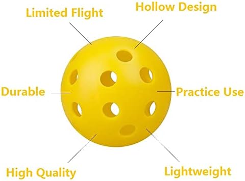 12-Pack Golf Practice Balls, Hollow Practice Balls with Airflow, 42mm Plastic Golf Balls, for Swing Training, V1188-ZX-Y400124