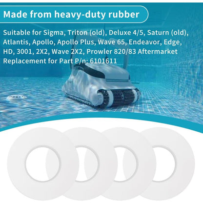 Maytonics Dolphin Pool Cleaner Climbing Wheel Rings 4 pcs Compatible with M200 M400 M500 Nautilus CC Plus DX3 V1188-ZX-Y725-1010