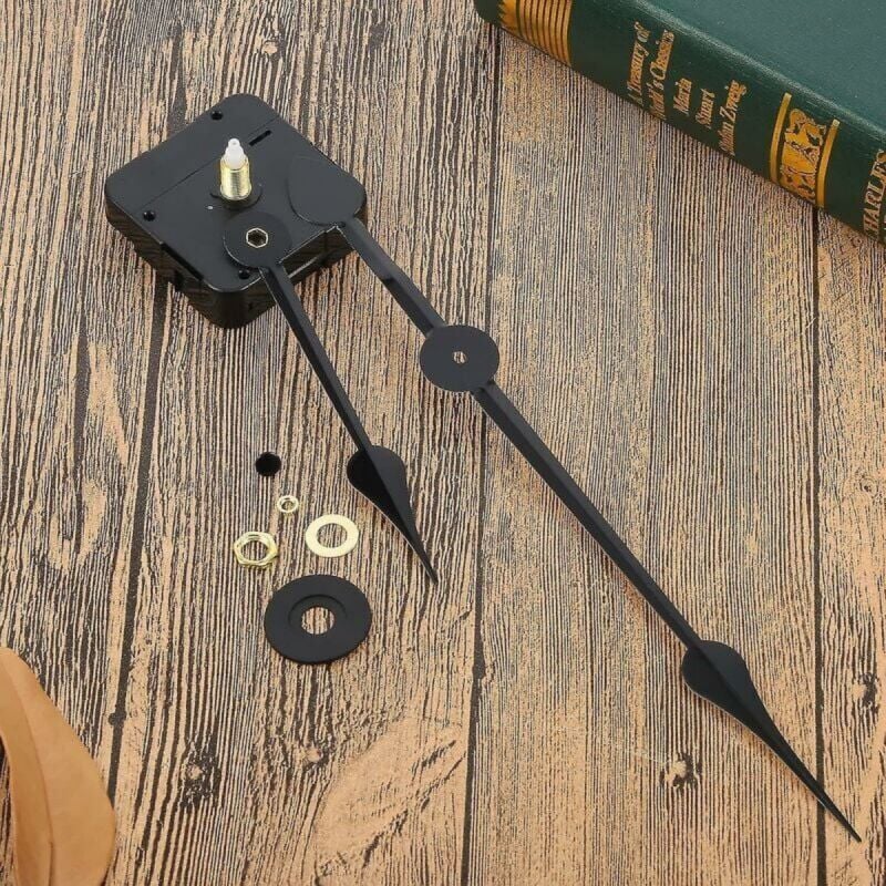Clock Motor with High Torque and Long Shaft Compatible with 7-Inch Spade Hands V1188-ZX-Y801-0038