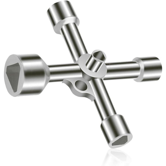 4-way triangle wrench 5 sizes Inner diameter 7mm/10mm/12mm/13mm/18mm Universal wrench for electrical V1188-ZX-Y801-1767