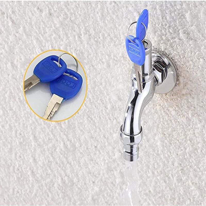 Lockable Anti-Theft Outdoor Brass Tap for Garden Washing Machine V1188-ZX-Y801-2236