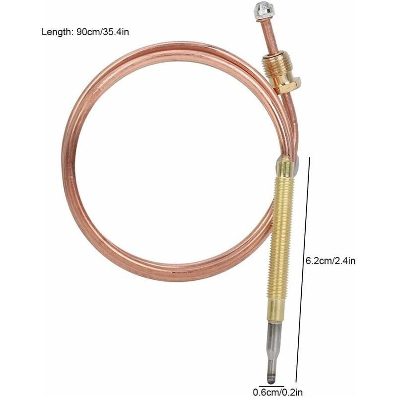 Universal Thermocouple Replacement Kit with Nuts for Gas Ovens Stoves Cooktops Heaters V1188-ZX-Y911-0184