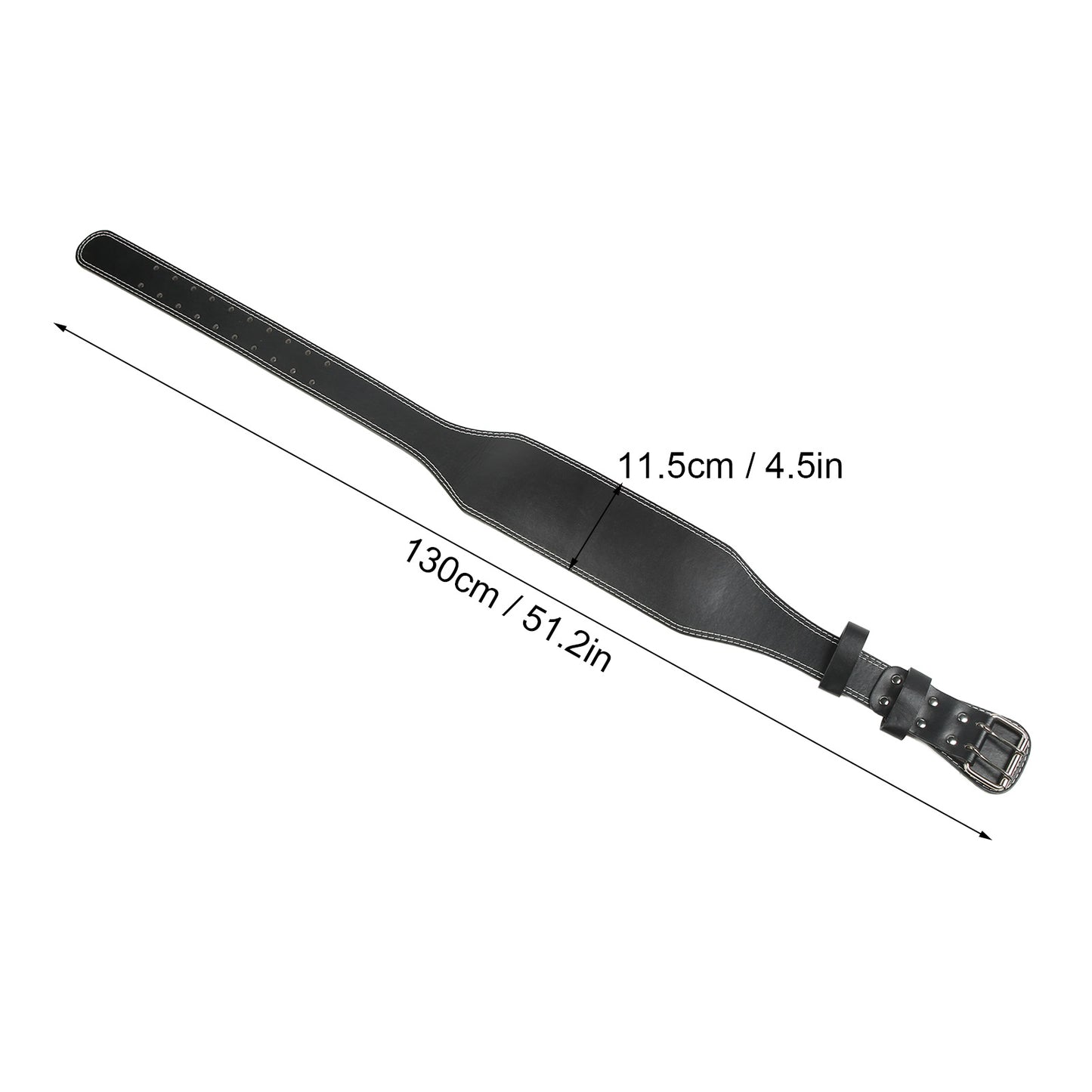 Weight Lifting Belt for Fitness Wide Support for Rowing Squats Deadlifts Black V1188-ZX-Y923-00089