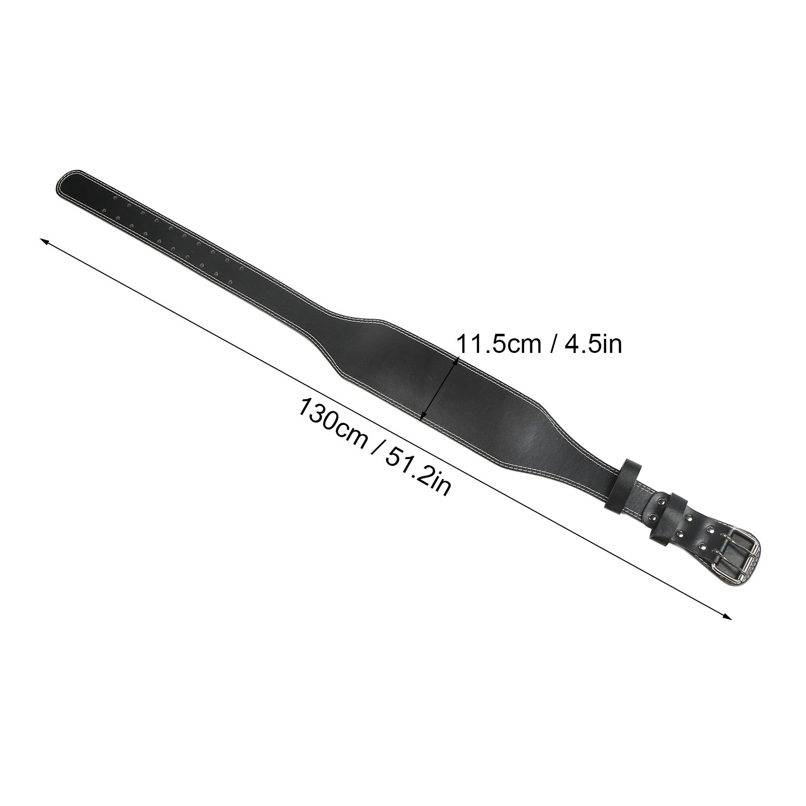 Weight Lifting Belt for Fitness Wide Support for Rowing Squats Deadlifts Black V1188-ZX-Y923-00089