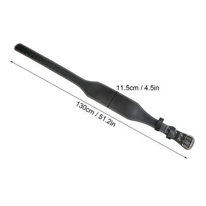 Weight Lifting Belt for Fitness Wide Support for Rowing Squats Deadlifts Black V1188-ZX-Y923-00089