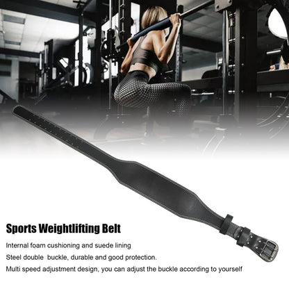 Weight Lifting Belt for Fitness Wide Support for Rowing Squats Deadlifts Black V1188-ZX-Y923-00089