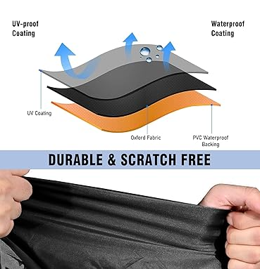 16-18ft Boat Cover Trailerable Marine Grade 600D Black V1188-ZXY-01-10