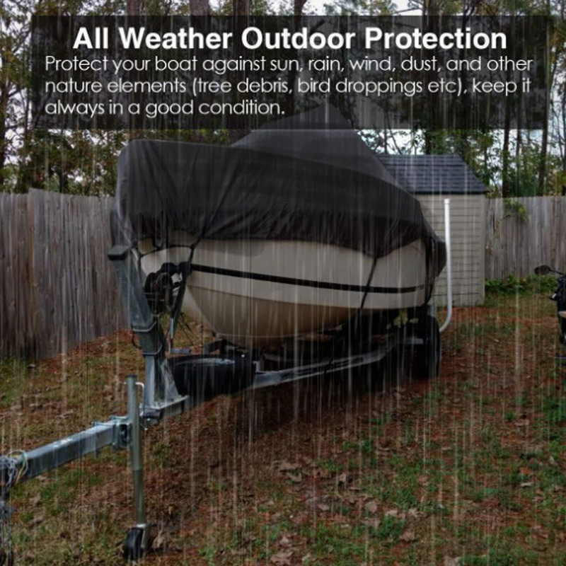 16-18FT: 570cm*300cm Boat Cover Trailerable Marine Grade 210D grey V1188-ZXY-01-15