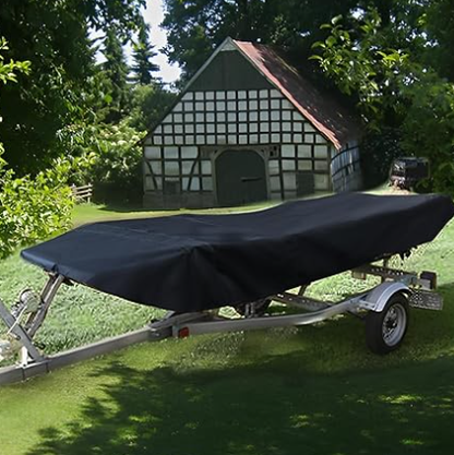 Square Boat 17-20FT (625cm x 360cm):Boat Cover Trailerable Marine Grade 210D grey V1188-ZXY-01-18