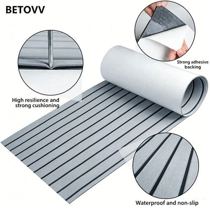 EVA Foam Boat Flooring Mat Decking Sheet 240*30*0.6cm Light Grey V1188-ZXY-01-22