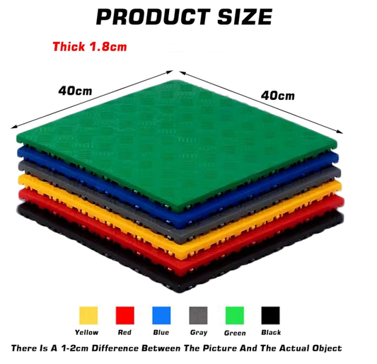 1.8 cm thick plastic interlocking floor tiles/grilles for car wash bays and car detailing shops - plastic V1188-ZXY-01-5
