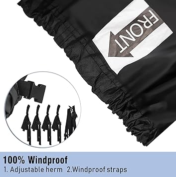 11-13ft Boat Cover Trailerable Marine Grade 600D Black V1188-ZXY-01-7