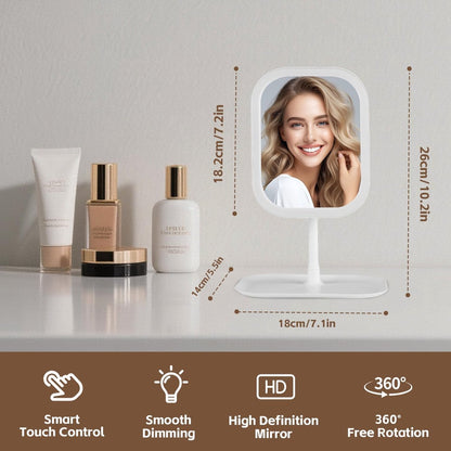 Make-up Mirror with Light - 3 Light Colors - Dimmable - Mirror with Lights - Smart Touch - USB Charging Port V1188-ZXY-10017