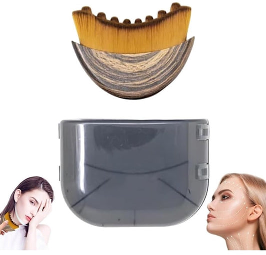 Lymphatic Drainage Facial Brush - Lymphatic Drainage Facial Massage - Chin and Jawline Modeling - Dry Facial V1188-ZXY-10022