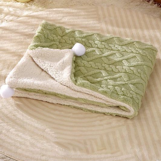 Pet Mat - Soft Pet Blanket - Warm Plush Blanket for Dogs and Cats - Comfortable & Cozy Sleep Blanket - 55*45cm V1188-ZXY-10024