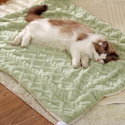 Pet Mat - Soft Pet Blanket - Warm Plush Blanket for Dogs and Cats - Comfortable & Cozy Sleep Blanket - 55*45cm V1188-ZXY-10024