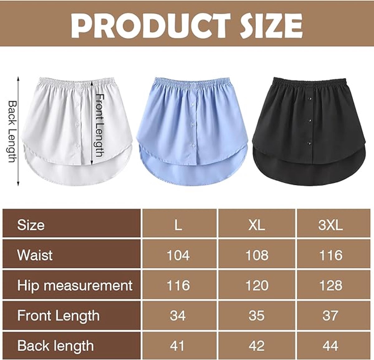 Three-Piece Extended Set - Women - Adjustable Layered Top - Midi Skirt - Layered Bra - Black, White and Blue V1188-ZXY-10047