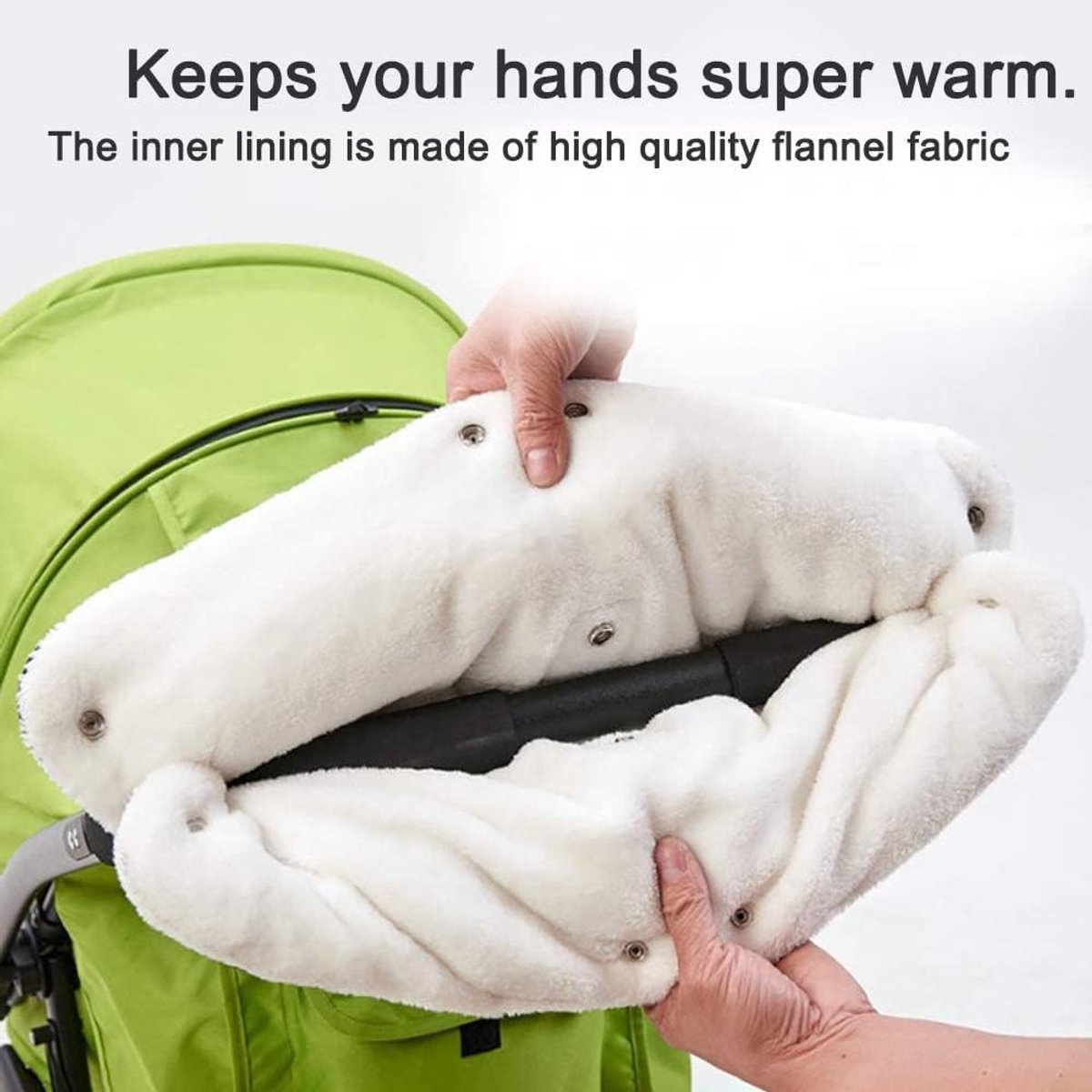 Fleece Stroller Gloves - Waterproof, Windproof, Frost-Resistant, Thickened and Warm - Winter Stroller Gloves V1188-ZXY-10048