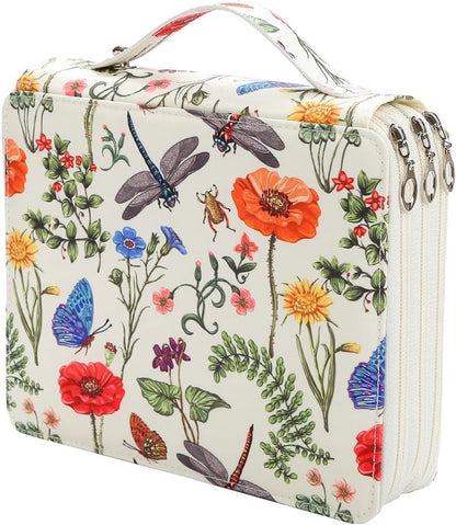 Pencil Case - Large Capacity | Colored Pencils | Pencils | Zippered - Three-Layer Pencil Case - Pencil V1188-ZXY-10056