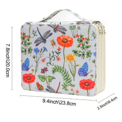 Pencil Case - Large Capacity | Colored Pencils | Pencils | Zippered - Three-Layer Pencil Case - Pencil V1188-ZXY-10056