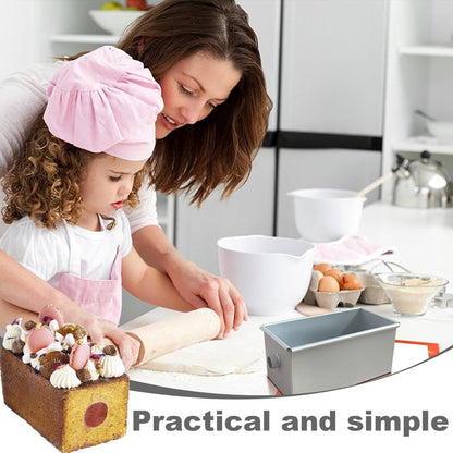 Bread Pan - Mini Rectangular Aluminum Alloy Bread Pan - With Round Hollow Tube - Non-Stick Bread Pan - 18 x 9 V1188-ZXY-10057