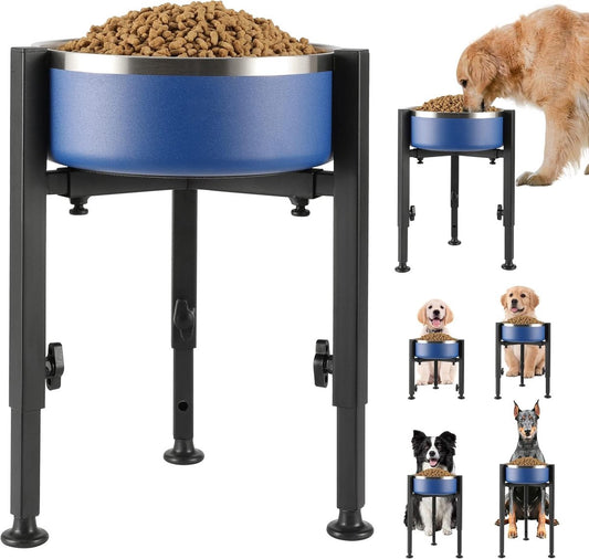 Dog Food Bowl Stand - Metal Elevated Dog Food Dispenser - Adjustable Dog Food Bowl Stand - Suitable for V1188-ZXY-10085