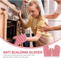 Children's Oven Mitts - Oven Mitts - Red Kitchen Mitts Oven Mitts Heat Resistant Cooking Baking Microwave - V1188-ZXY-10090