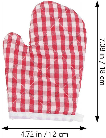 Children's Oven Mitts - Oven Mitts - Red Kitchen Mitts Oven Mitts Heat Resistant Cooking Baking Microwave - V1188-ZXY-10090