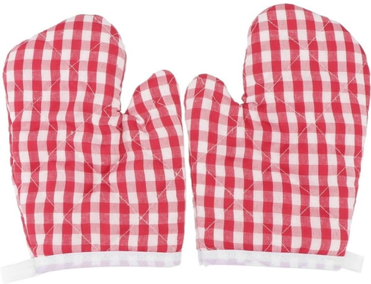 Children's Oven Mitts - Oven Mitts - Red Kitchen Mitts Oven Mitts Heat Resistant Cooking Baking Microwave - V1188-ZXY-10090