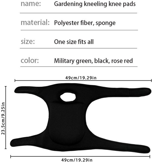 1. Double Garden Knee Braces - Extra Thick Knee Braces - Adjustable Knee Braces - Soft and Comfortable Memory V1188-ZXY-10101