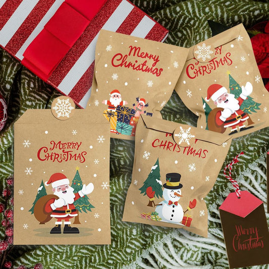 24 pcs - Christmas mini envelopes - paper bags - Christmas decorations and packaging - gift bags - Christmas V1188-ZXY-10104