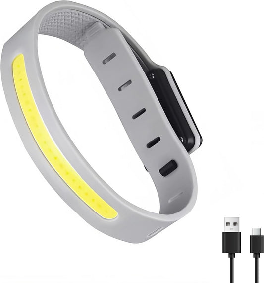 Lamp - Running Lamp - Bicycle Lamp - With reflective arm and wrist strap - 3 light modes - Rechargeable - V1188-ZXY-10106