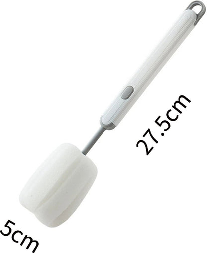 Brush - Detachable sponge brush - Long-handled bottle brush - Suitable for coffee cups, glasses and other V1188-ZXY-10107