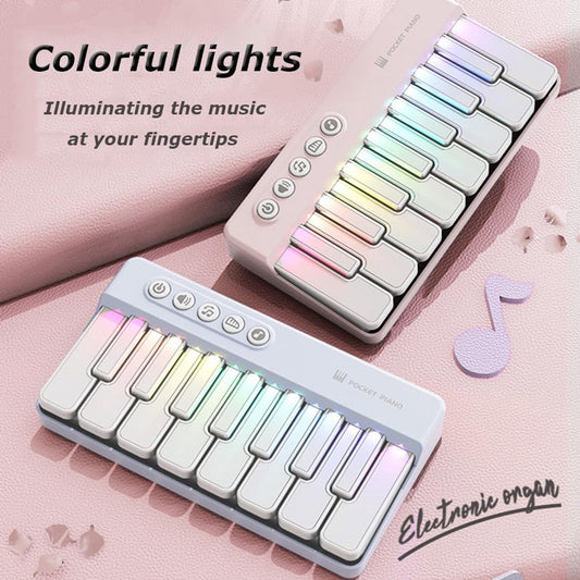 Mini Keyboard Piano - Piano for Kids - Toys for Children - Educational Toys - Portable Pocket Piano - Black V1188-ZXY-10114