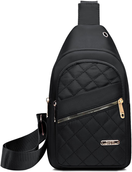 Unisex Shoulder Bag - 5 Storage Pockets & Cable Grommet - Crossbody Bag Women - Crossbody Bag Men - Crossbody V1188-ZXY-10117