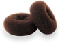 Scrunchies - 2 Medium (3 inch/Brown) - Easy-to-use loop scrunchies - Great for short and fine hair V1188-ZXY-10119