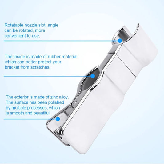 Shower head holder - Adjustable shower head holder - 45 degrees rotatable universal shower head 20-25 mm - V1188-ZXY-10132