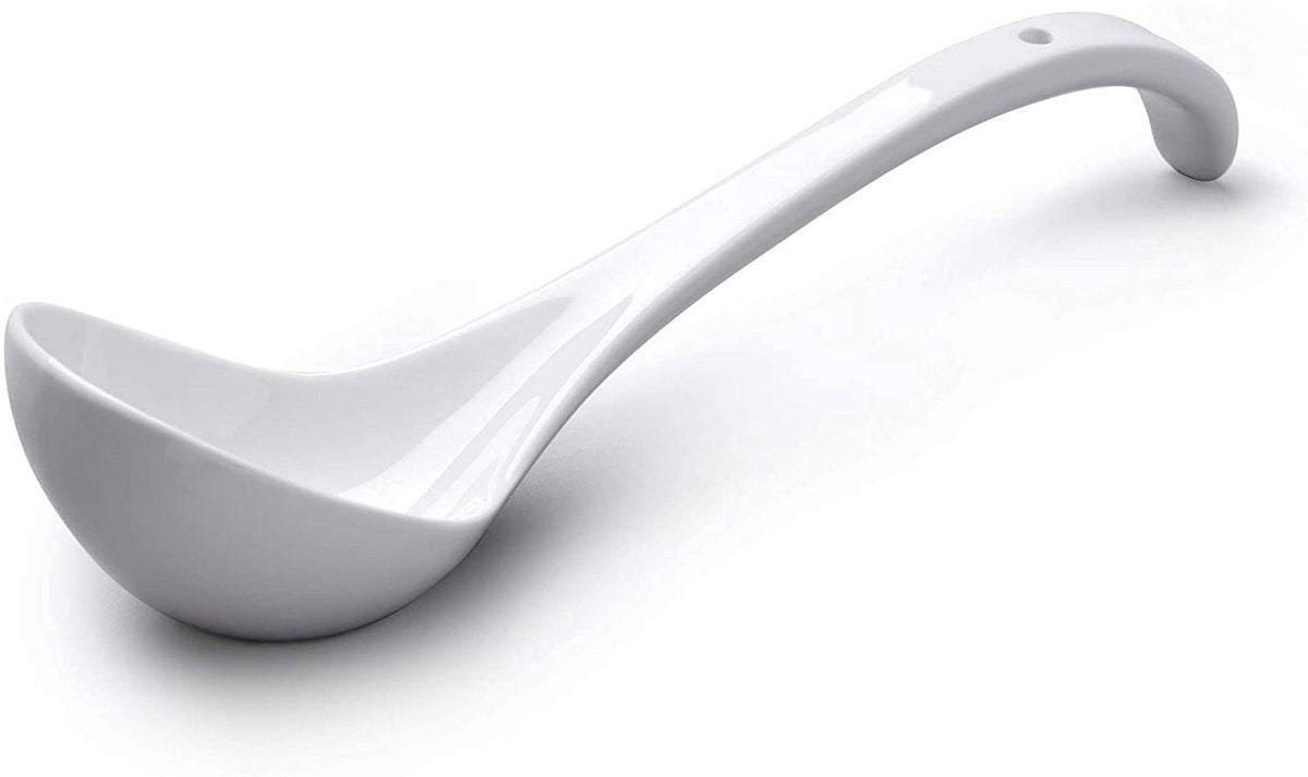 Spoon - Traditional porcelain sauce spoon - 27 cm - White V1188-ZXY-10133