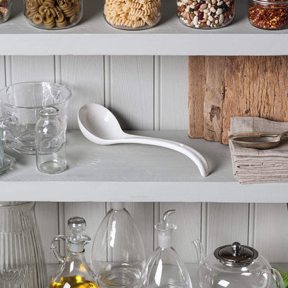 Spoon - Traditional porcelain sauce spoon - 27 cm - White V1188-ZXY-10133
