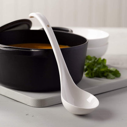 Spoon - Traditional porcelain sauce spoon - 27 cm - White V1188-ZXY-10133