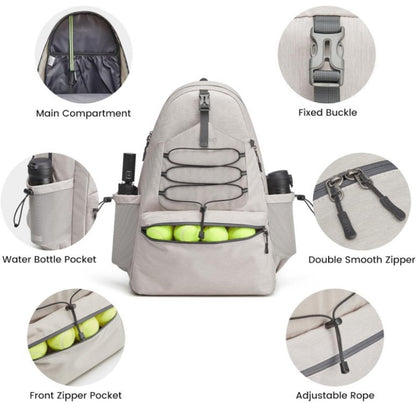 Backpack - Tennis Bag - Sports Bag - Waterproof Racket Bag - Suitable for multiple rackets with shoe V1188-ZXY-10136