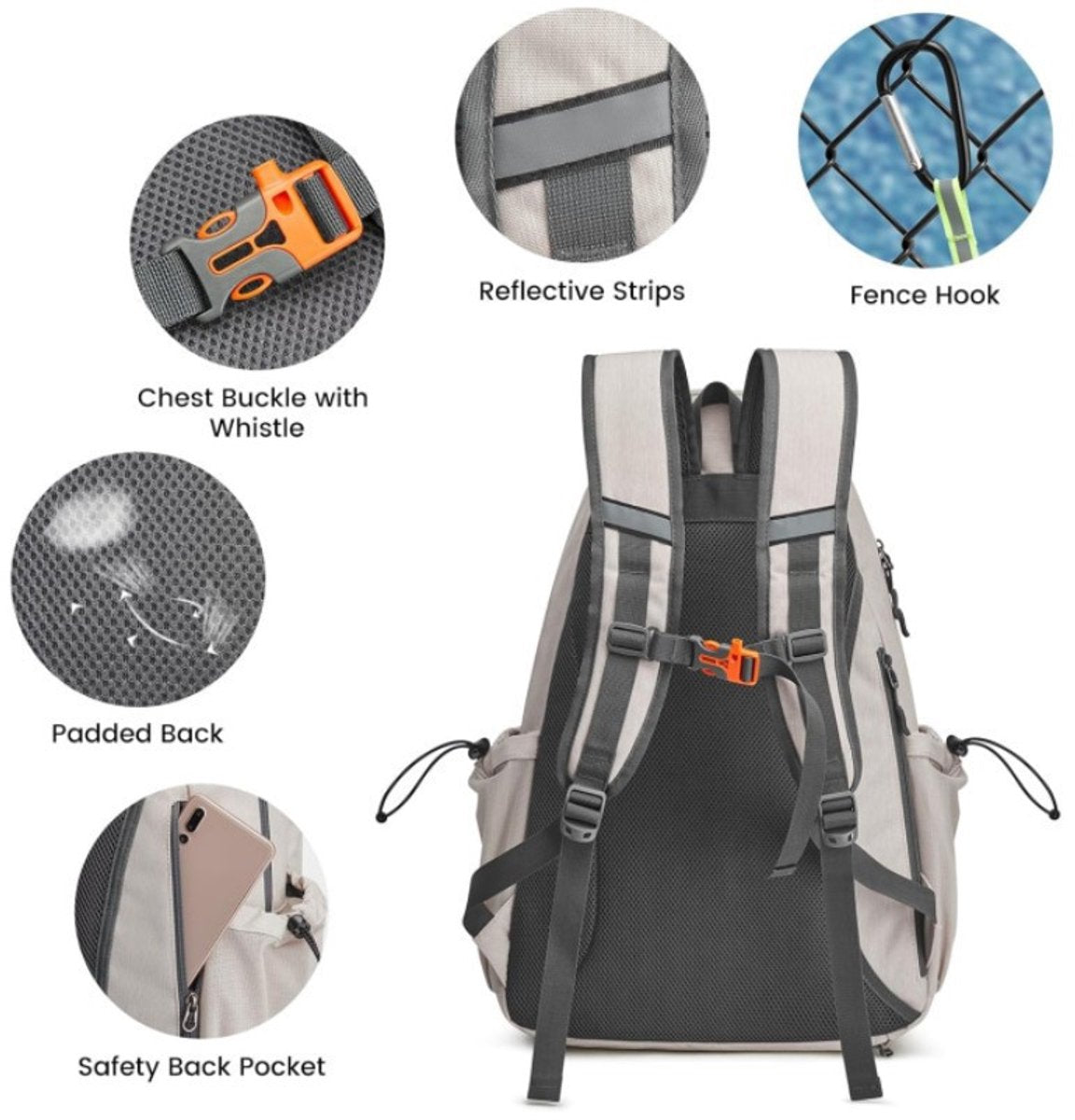 Backpack - Tennis Bag - Sports Bag - Waterproof Racket Bag - Suitable for multiple rackets with shoe V1188-ZXY-10136